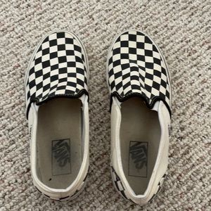 Slip In Checkerboard Vans